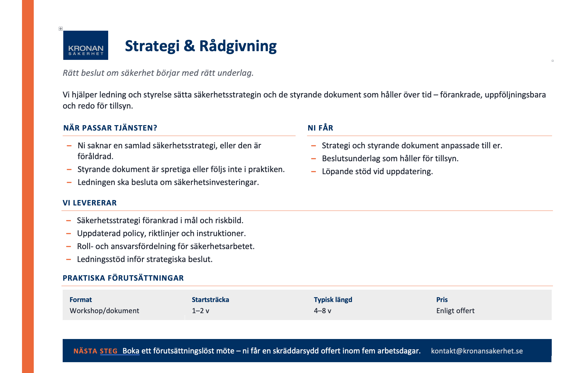 Strategi & rådgivning